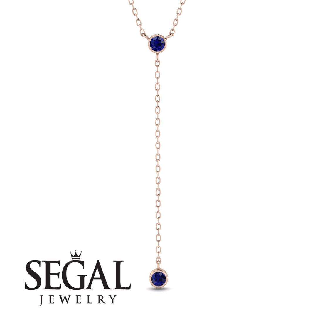 Sapphire Tie Necklace - Alma No. 14
