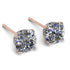 Hidden Halo Cushion Diamond Earrings - Alivia No. 2