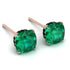 Hidden Halo Cushion Emerald Earrings - Alivia No. 35 image 1