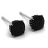 Hidden Halo Cushion Black Diamond Earrings - Alivia No. 39 image 1
