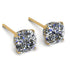 Hidden Halo Cushion Diamond Earrings - Alivia No. 1