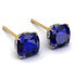 Hidden Halo Cushion Sapphire Earrings - Alivia No. 13 image 1
