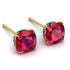 Hidden Halo Cushion Ruby Earrings - Alivia No. 25 image 1