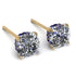 Hidden Halo Cushion Diamond Earrings - Alivia No. 61