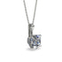 Hidden Halo Cushion Diamond Necklace - Alivia No. 3 image 1