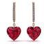 Heart Ruby Earrings - Noelle No. 11
