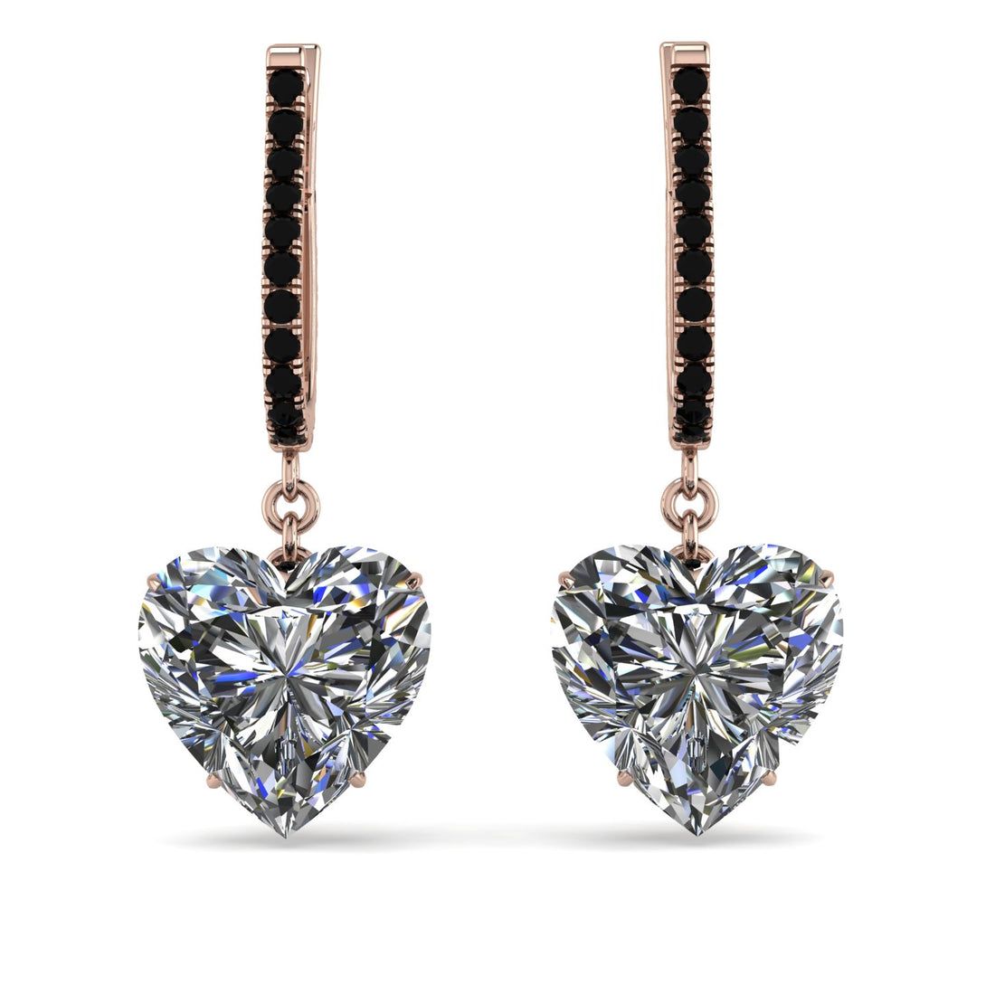 Heart Diamond Earrings - Noelle No. 32