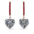 Heart Diamond Earrings - Noelle No. 47