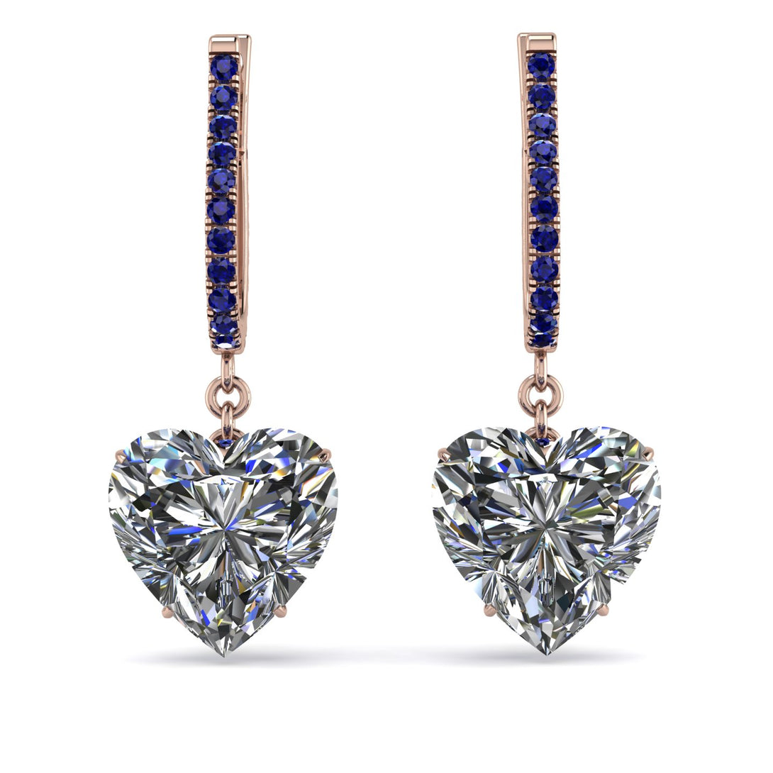 Heart Diamond Earrings - Noelle No. 62