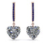 Heart Diamond Earrings - Noelle No. 62