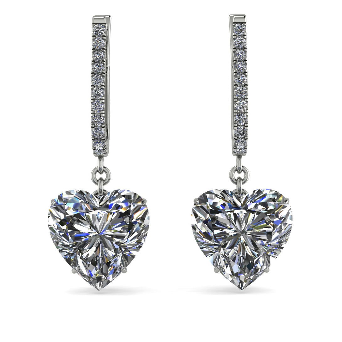 Heart Diamond Earrings - Noelle No. 3