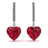 Heart Ruby Earrings - Noelle No. 12