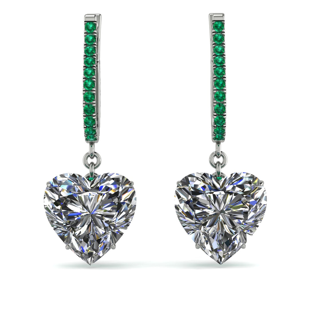 Heart Diamond Earrings - Noelle No. 18
