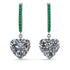 Heart Diamond Earrings - Noelle No. 18