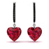Heart Ruby Earrings - Noelle No. 42