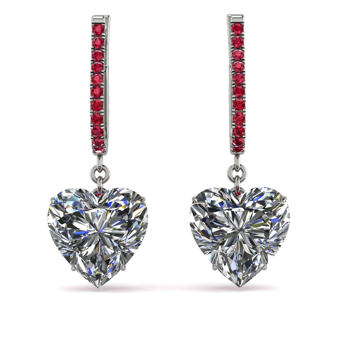 Heart Diamond Earrings - Noelle No. 48