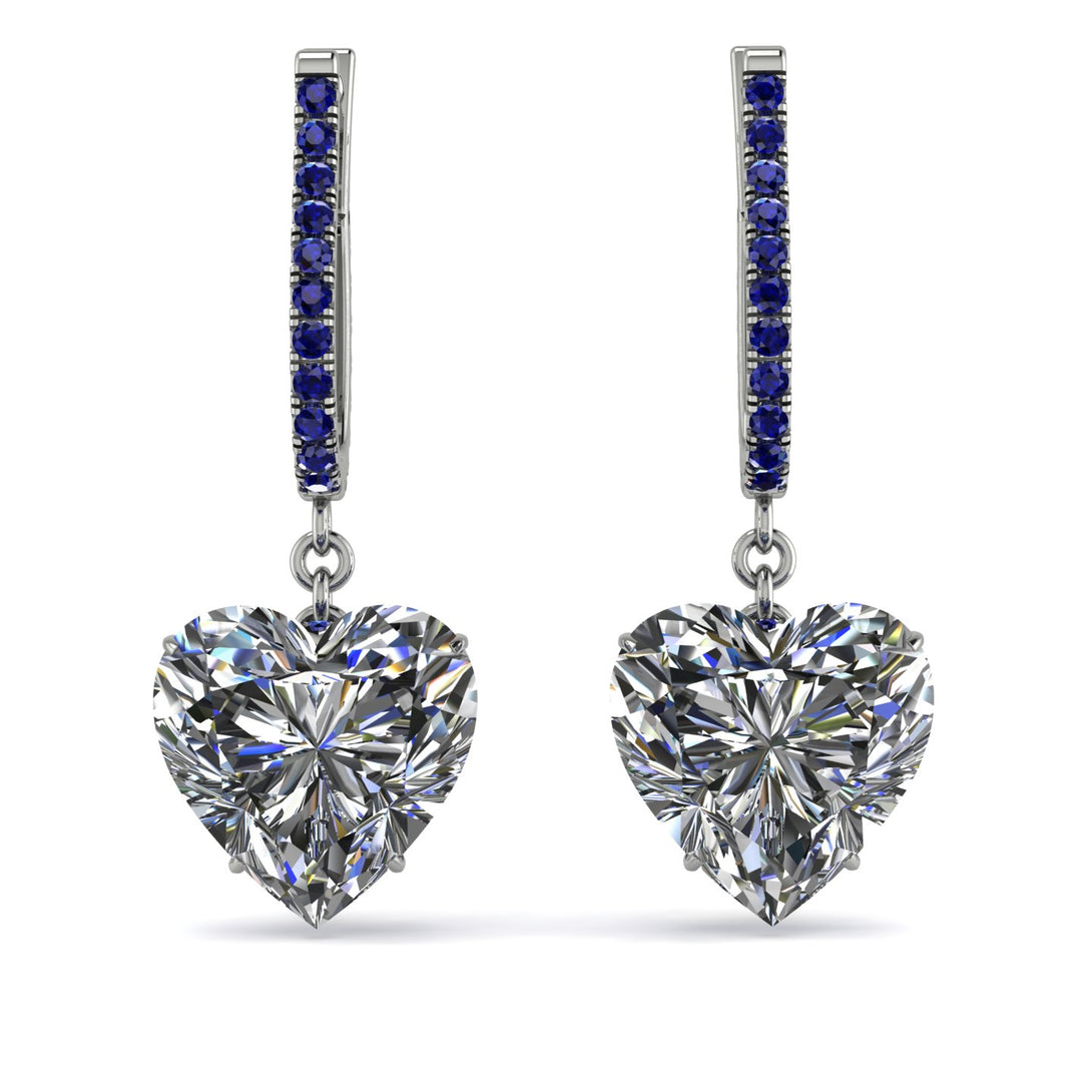 Heart Diamond Earrings - Noelle No. 63