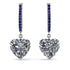 Heart Diamond Earrings - Noelle No. 63