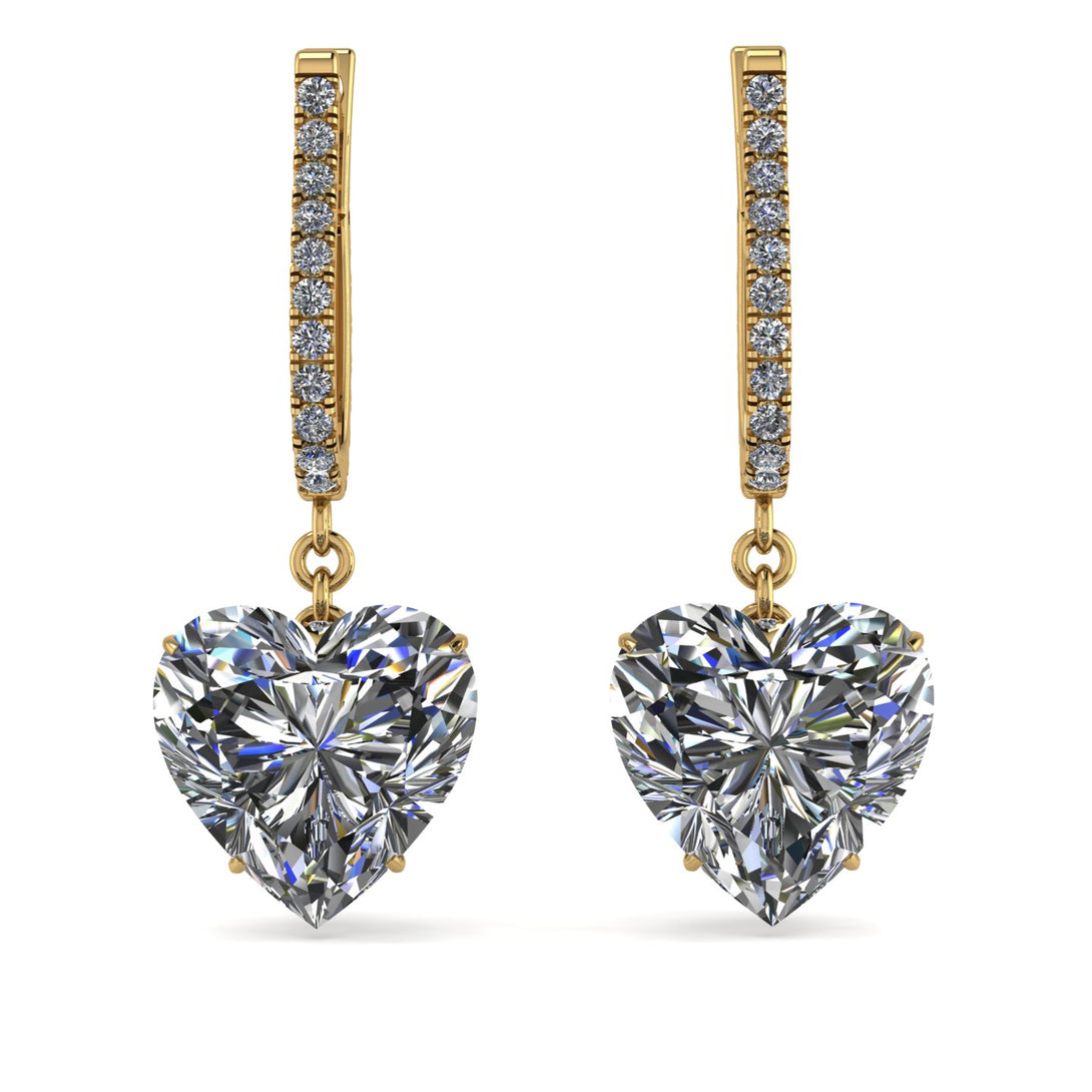 Heart Diamond Earrings - Noelle No. 1