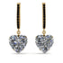 Heart Diamond Earrings - Noelle No. 31