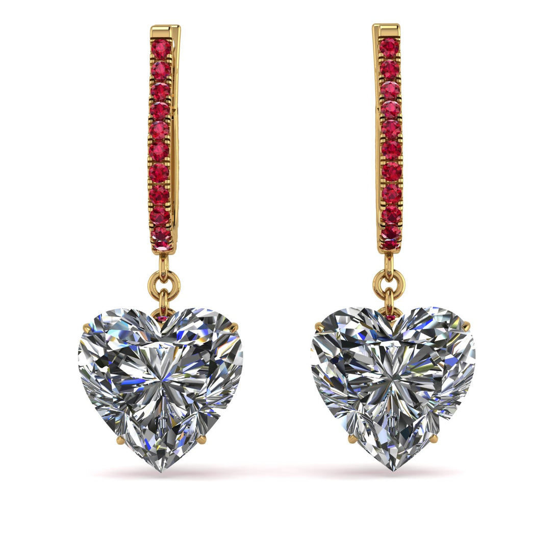 Heart Diamond Earrings - Noelle No. 46