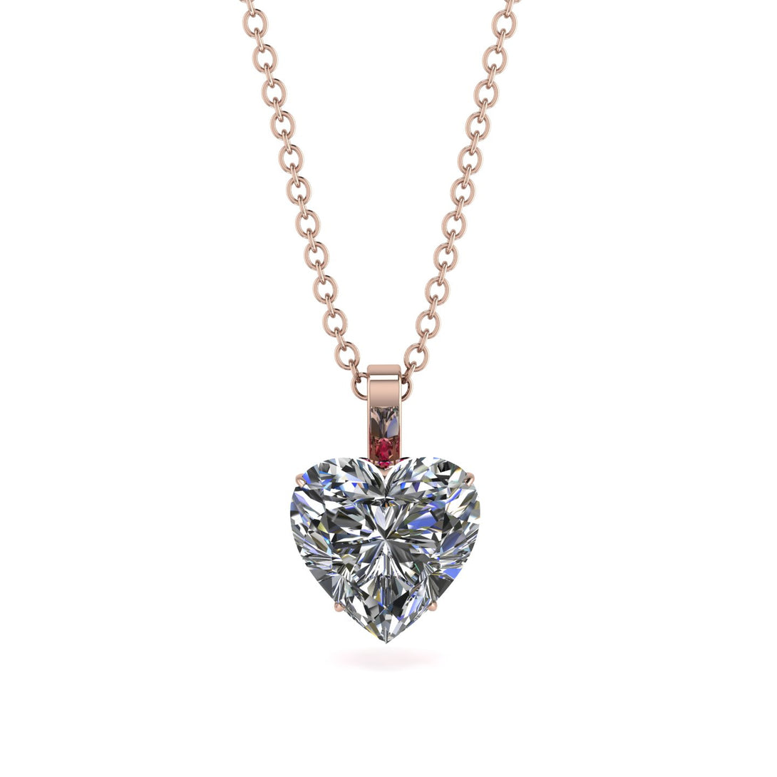 Heart Diamond Necklace - Noelle No. 47