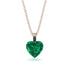 Heart Emerald Necklace - Noelle No. 65