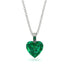 Heart Emerald Necklace - Noelle No. 6
