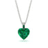 Heart Emerald Necklace - Noelle No. 21