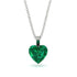 Heart Emerald Necklace - Noelle No. 36