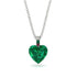 Heart Emerald Necklace - Noelle No. 51