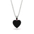 Heart Black Diamond Necklace - Noelle No. 54