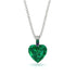 Heart Emerald Necklace - Noelle No. 66