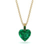 Heart Emerald Necklace - Noelle No. 19