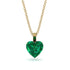 Heart Emerald Necklace - Noelle No. 34