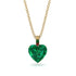 Heart Emerald Necklace - Noelle No. 49