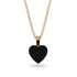 Heart Black Diamond Necklace - Noelle No. 52