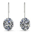 Oval Hidden Halo Diamond Earrings - Gemma No. 18