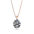 Oval Diamond Hidden Halo Necklace - Gemma No. 2