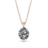 Oval Diamond Hidden Halo Necklace - Gemma No. 47 image 1