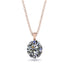 Oval Diamond Hidden Halo Necklace - Gemma No. 62