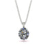 Oval Diamond Hidden Halo Necklace - Gemma No. 48 image 1