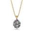 Oval Diamond Hidden Halo Necklace - Gemma No. 61 image 1