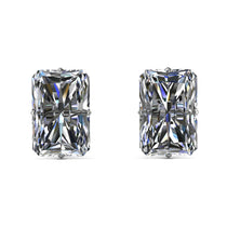 Hidden Halo Emerald Cut Diamond Earrings - Vanessa No. 18 image 1