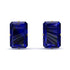 Hidden Halo Emerald Cut Sapphire Earrings - Vanessa No. 13 image 1