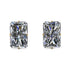 Hidden Halo Emerald Cut Diamond Earrings - Vanessa No. 31