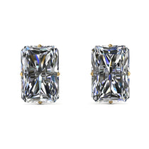 Hidden Halo Emerald Cut Diamond Earrings - Vanessa No. 61 image 1