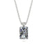 Hidden Halo Emerald Cut Diamond Necklace - Vanessa No. 3 image 1