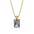 Hidden Halo Emerald Cut Diamond Necklace - Vanessa No. 1 image 1