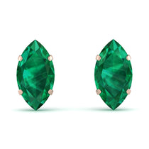 Hidden Halo Marquise Emerald Earrings - Journey No. 20 image 1